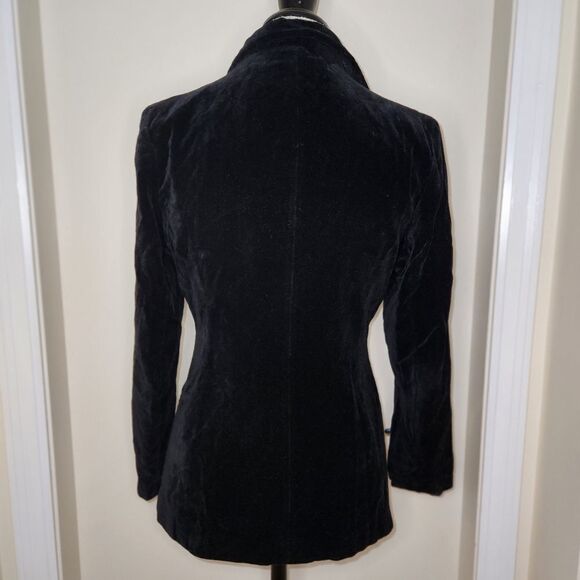 Bourne & Hollingsworth Black Velvet Blazer - Picture 4 of 10
